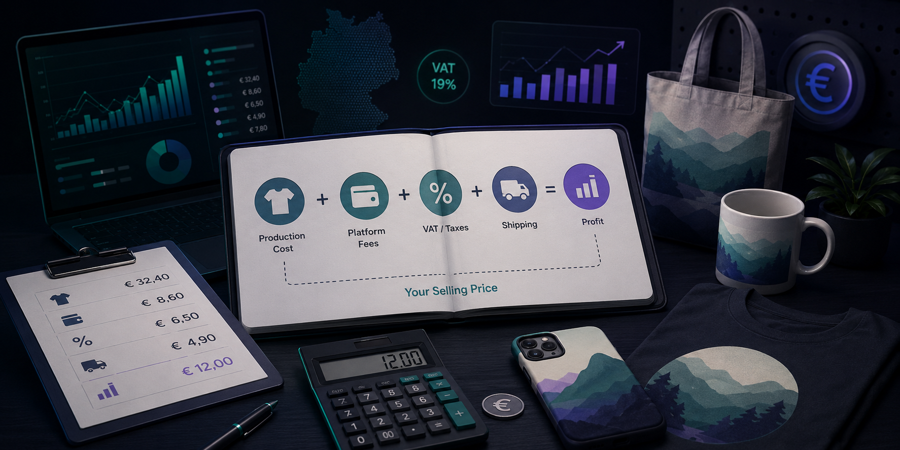 POD pricing strategy and profit margins