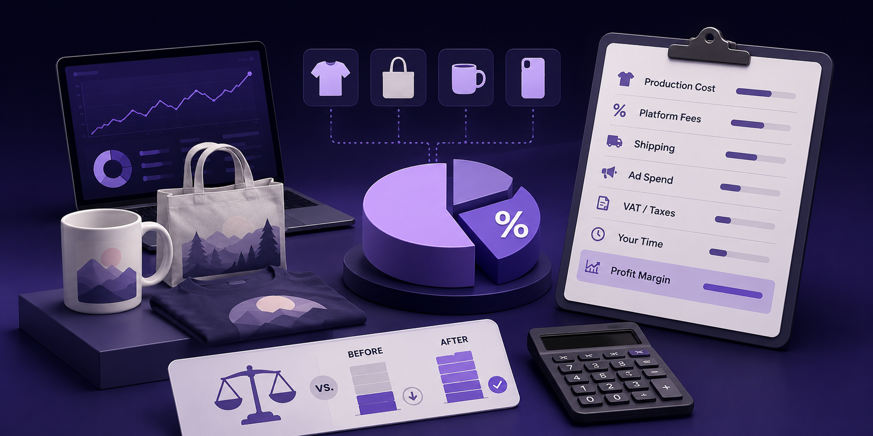POD pricing strategy and profit margins