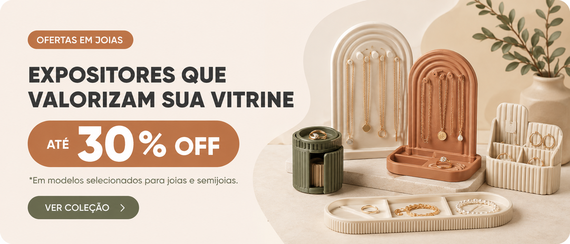 Oferta em Expositor de joias