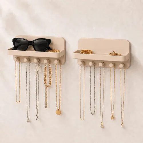 Kit Organizador De Joias Parede Colar Pulseira Aneis 2uni - imagem principal do produto