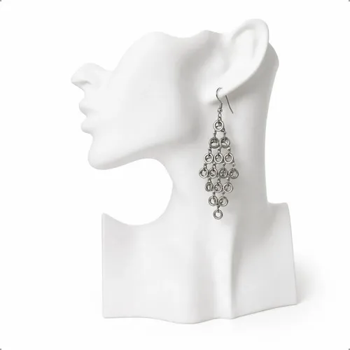 Expositor De Brincos E Colares Busto Manequim Para Fotos - imagem principal do produto