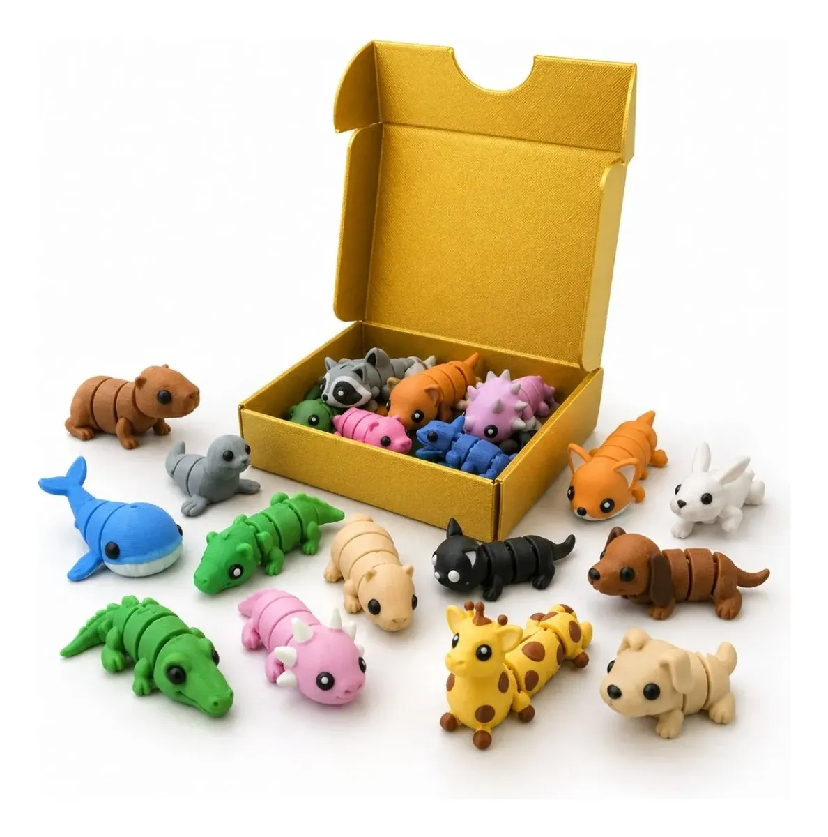 Bichinhos Flexíveis Articulados Nextitos Kit Sortido 4cm - imagem principal do produto