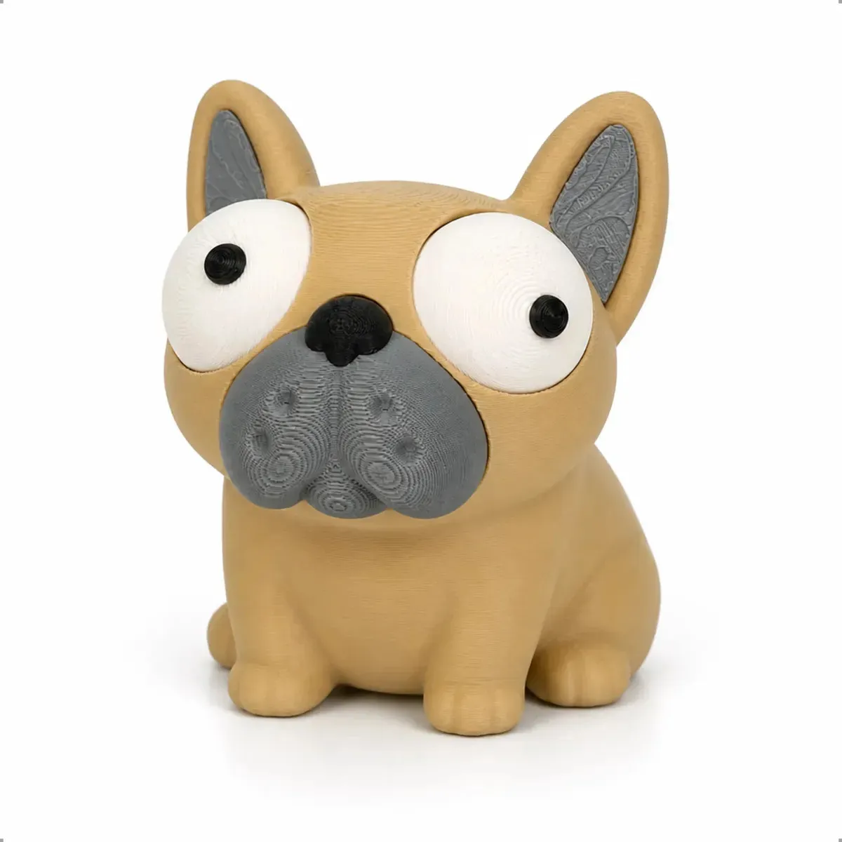 Cachorrinho Olhos Móveis Bulldog Francês Decorativo - imagem principal do produto