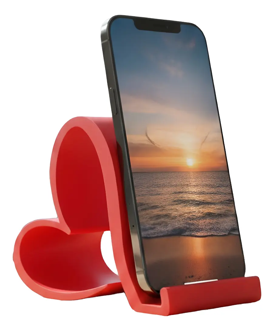 Suporte Celular Apoio Mesa Coração Presente Dia Dos Namorado - imagem principal do produto