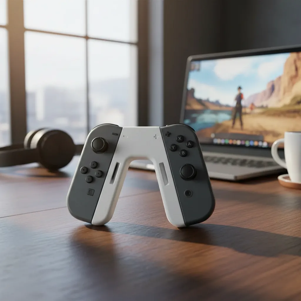 Grip Controller Adaptador Suporte Joy-con Nintendo Switch - imagem principal do produto