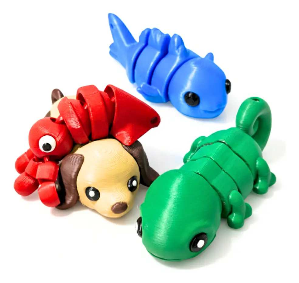 Articulados Pocket 3d Chaveiro E Fidget Anti Estresse Kit - imagem principal do produto