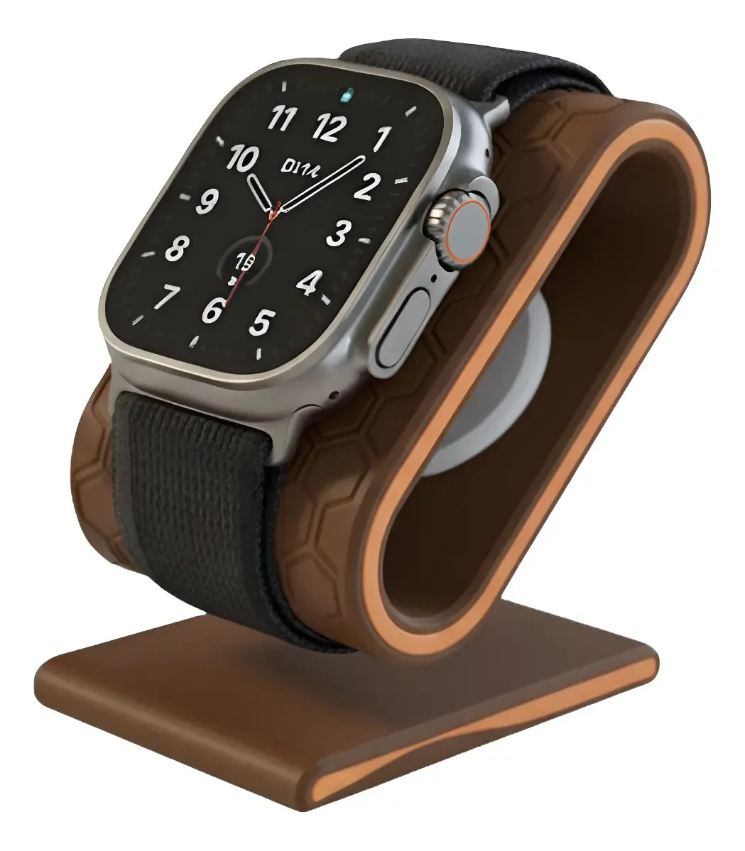 Suporte De Carregamento Apple Watch Base De Carregamento Marrom - imagem principal do produto