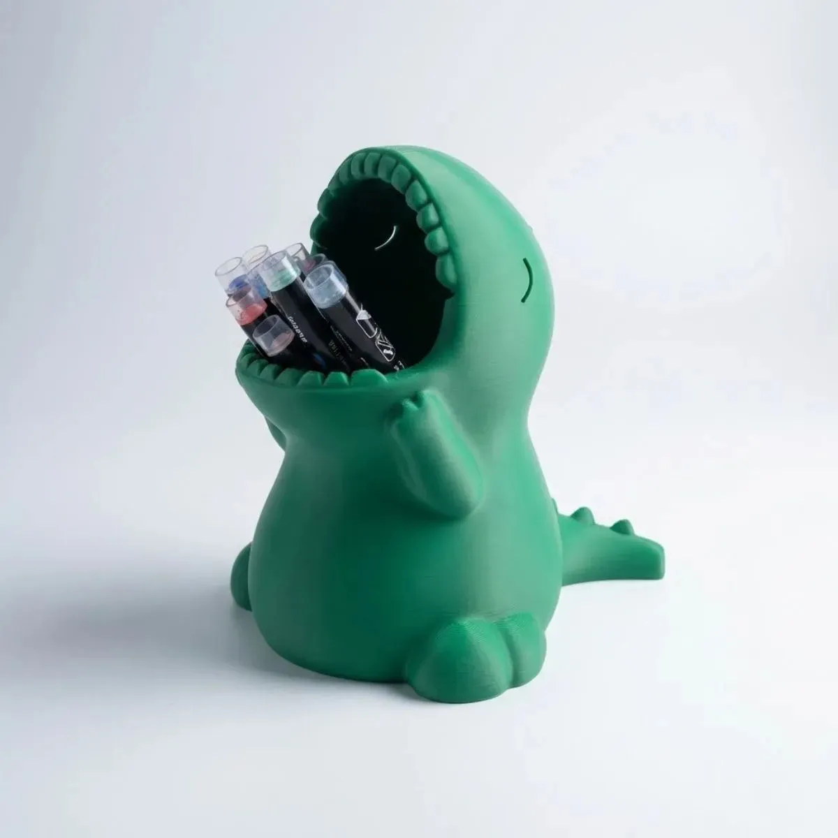 Porta Lápis Dinossauro Organizador De Mesa Decorativo 3d - imagem principal do produto