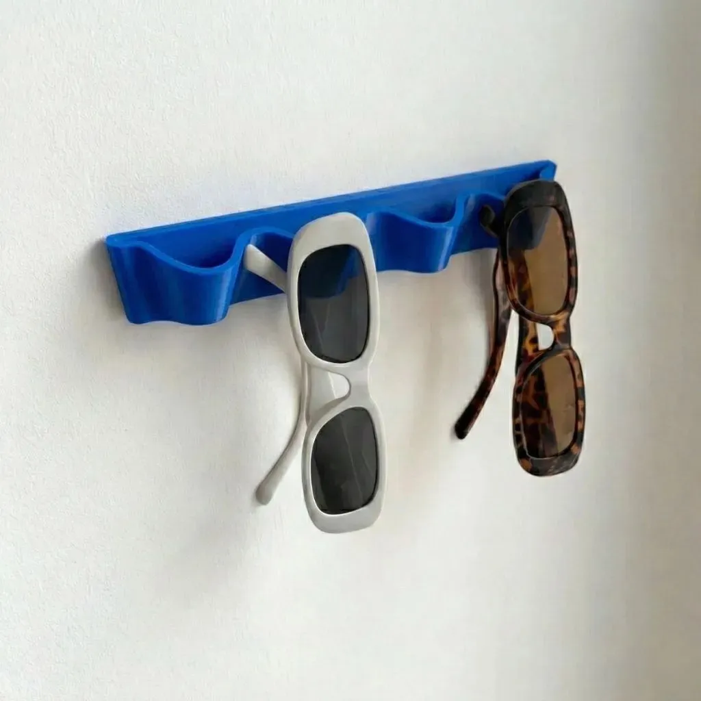 Porta Oculos De Parede Fixo Expositor Óculos De Grau E Sol Azul - imagem principal do produto