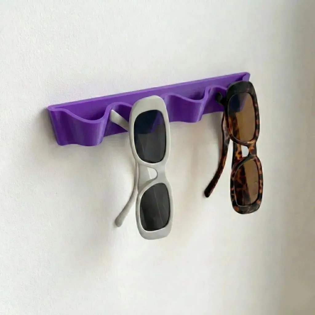 Porta Oculos De Parede Fixo Expositor Óculos De Grau E Sol Púrpura - imagem principal do produto