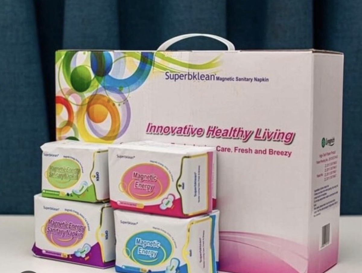 Serviette hygiénique magnétique (10 packs/carton)