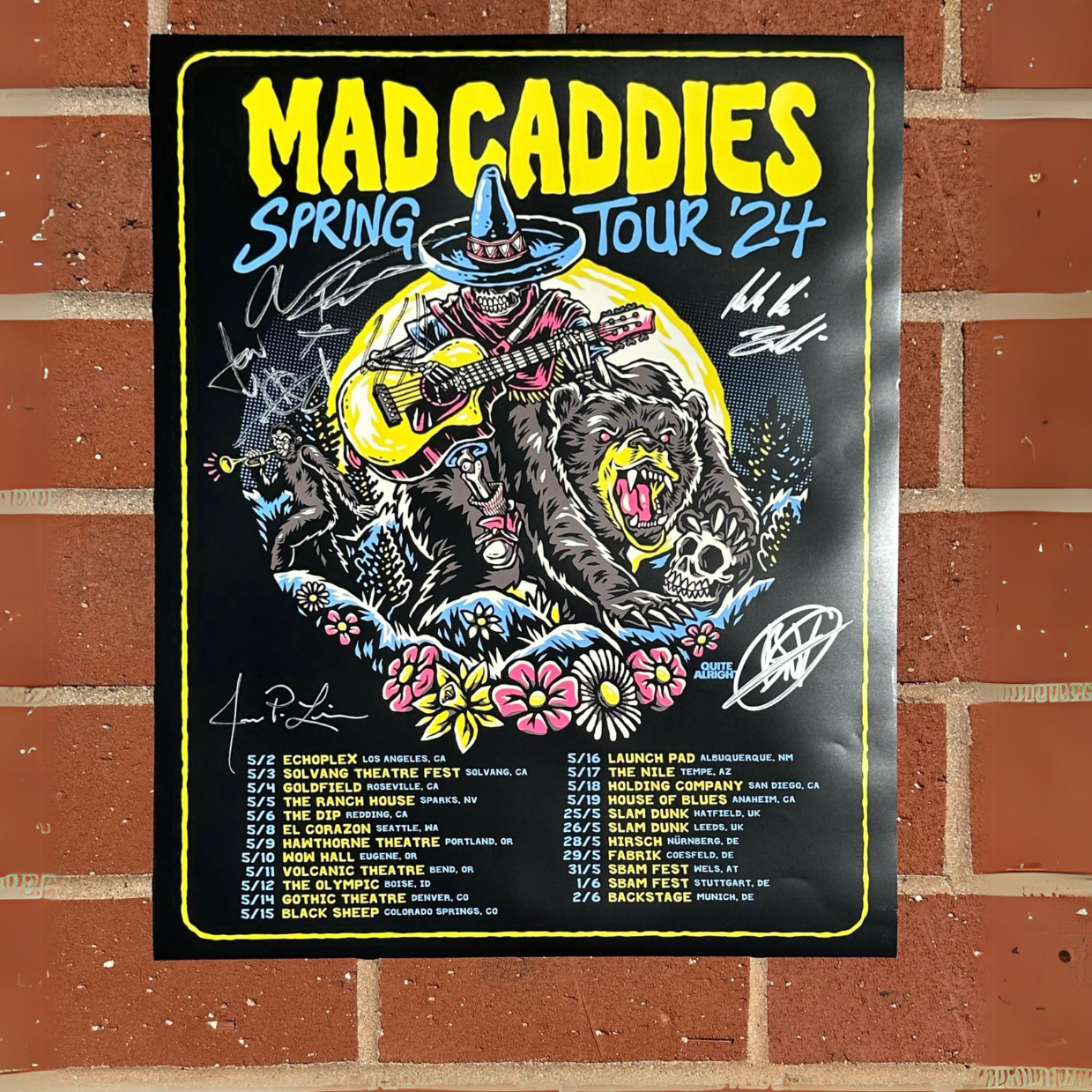 Autographed Spring Tour 2024 Poster 