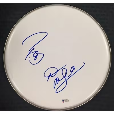 DEAN & ROBERT DELEO Signed Drumhead