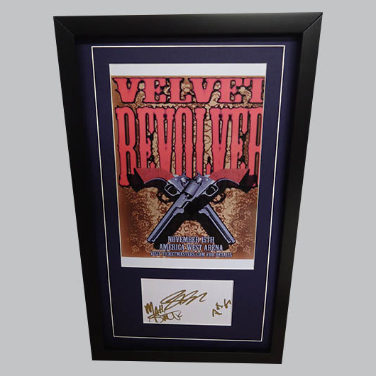 Velvet Revolver Autographed Framed Poster