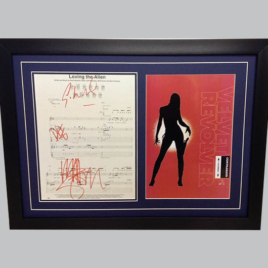 “Loving The Alien” Signed Sheet Music