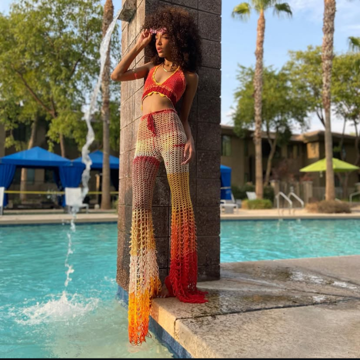 Festival see-through bell bottoms tutorial