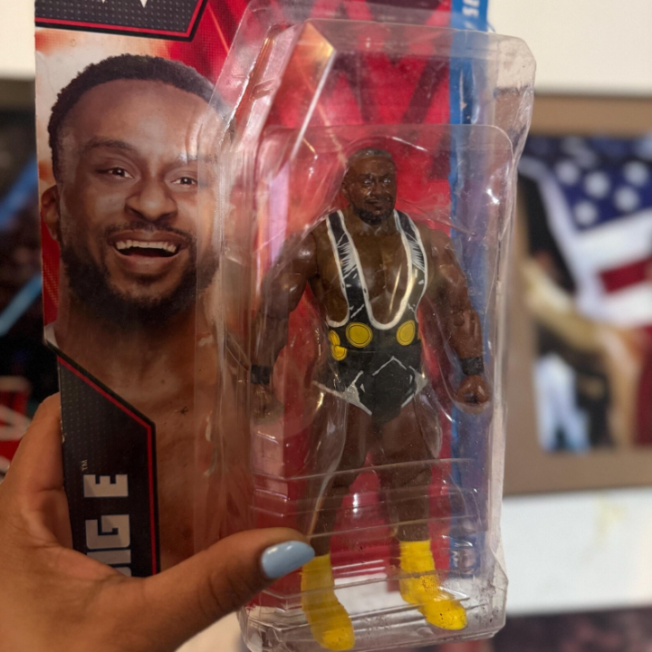 Big E Packaged in Damaged Box + 5 Sticker Pack
