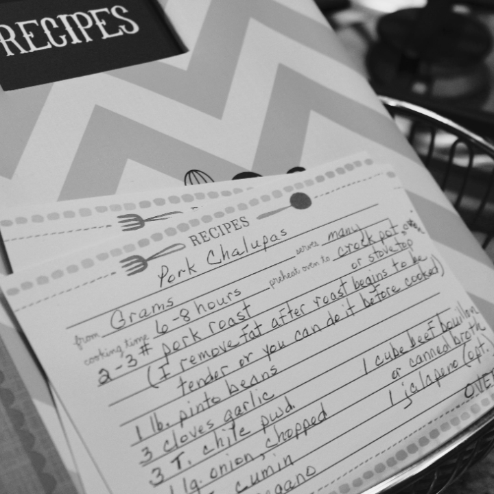 Handwritten Recipe