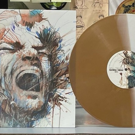  National Throat Split Color Cream/Burnt Gold Vinyl