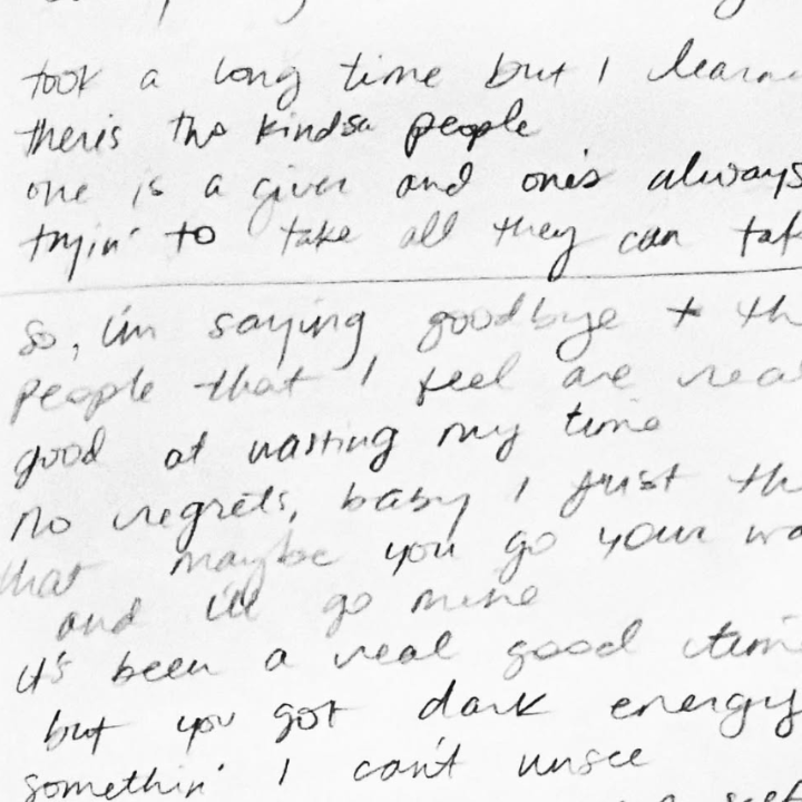 Handwritten Lyrics & Poetry Booklet