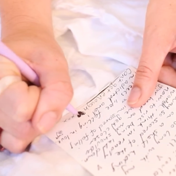 Handwritten Lyrics + Special Note