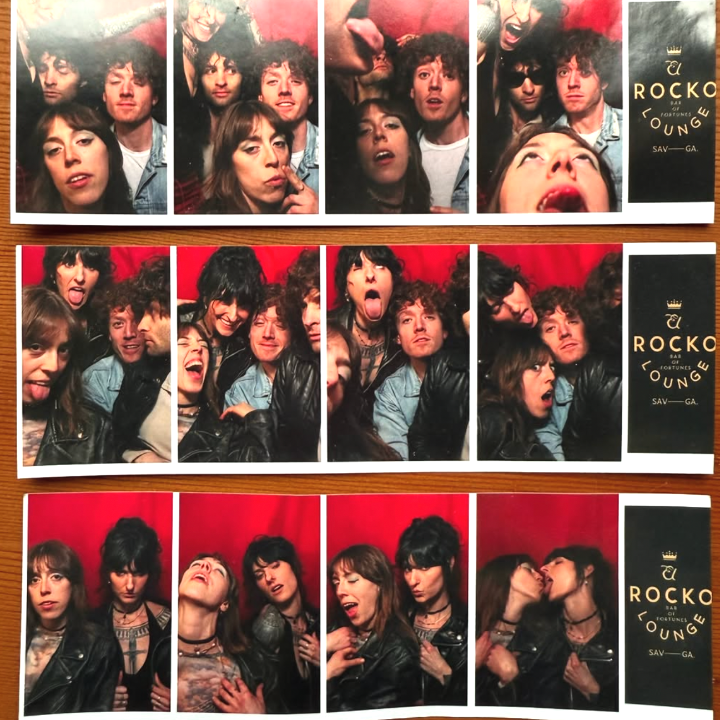 One of a kind autographed photo strip