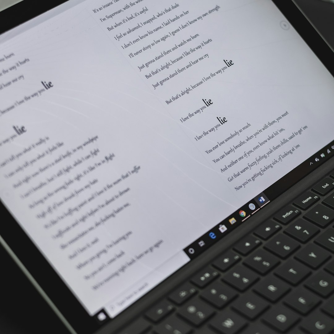 Personalized Lyric Sheet