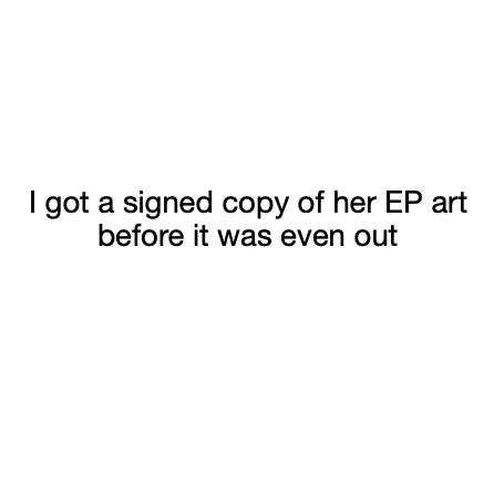 Signed EP art