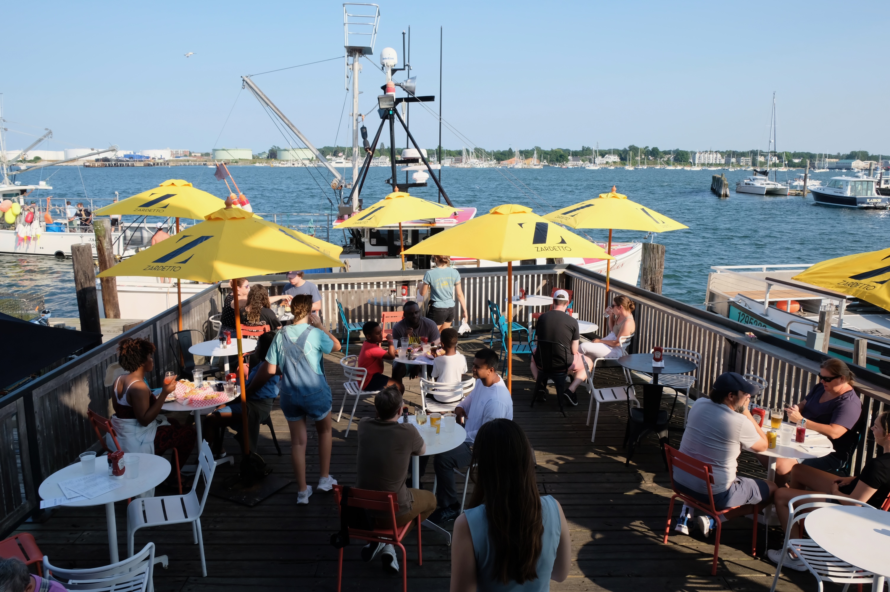 outdoor seating at Luke's