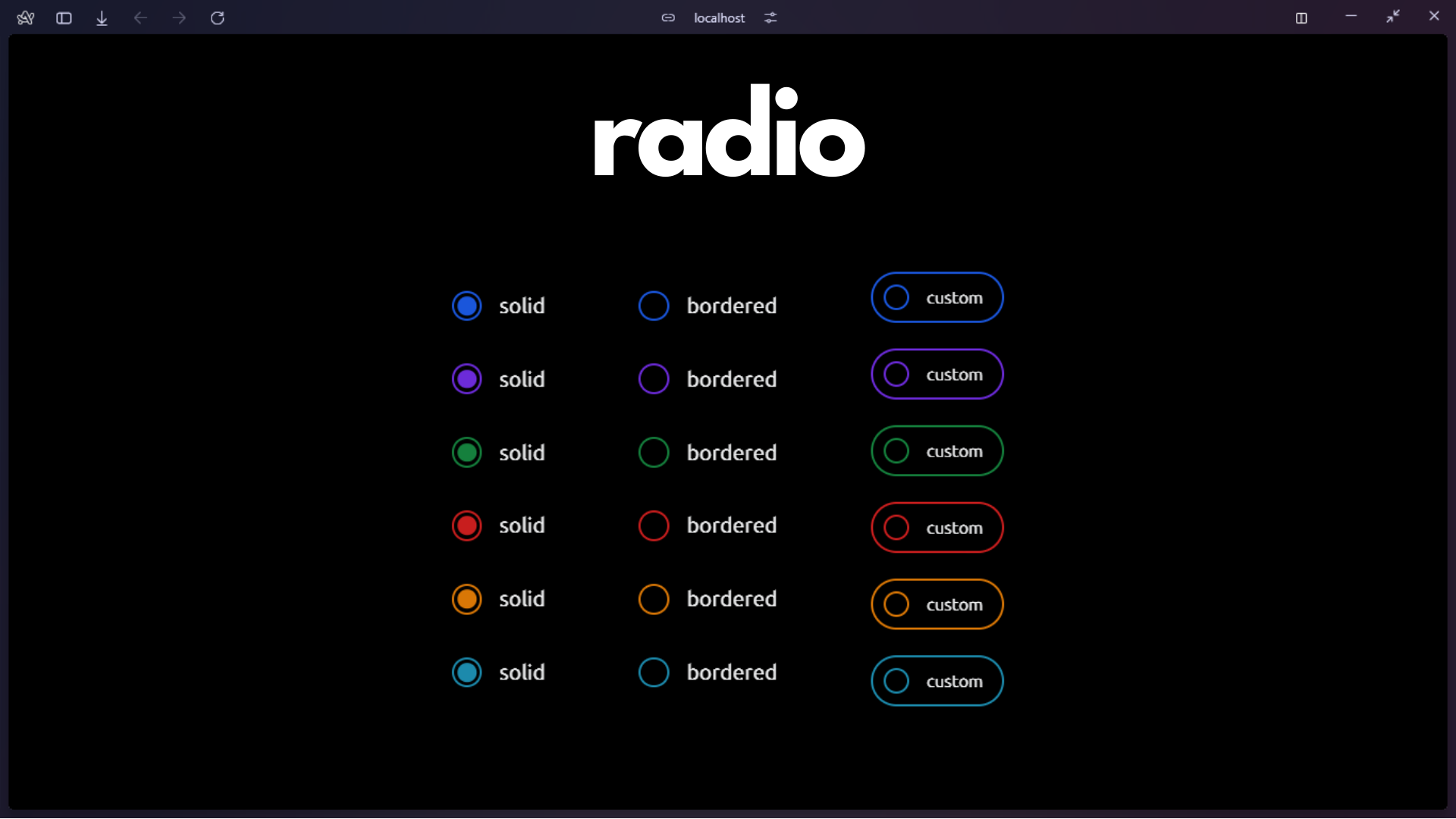 radio variants