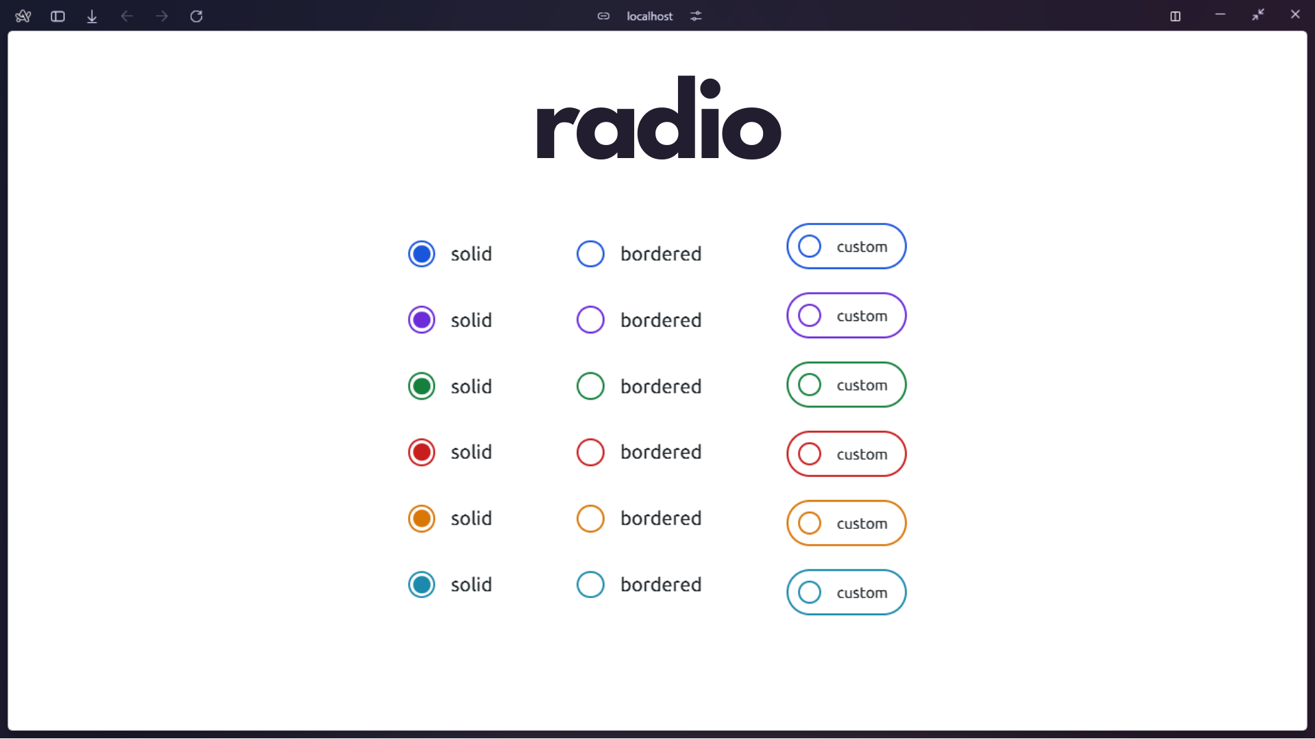 radio variants