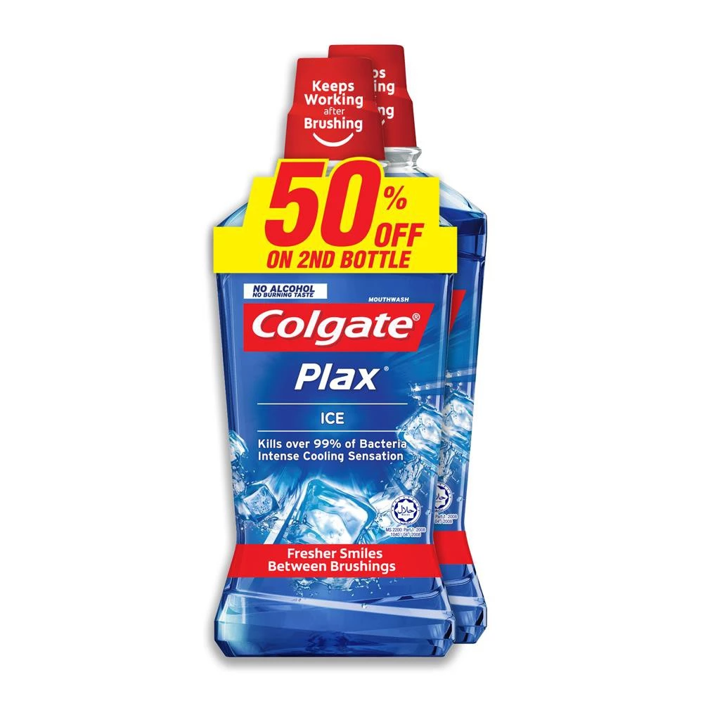 Colgate Mouthwash Plax Ice 2x750ml