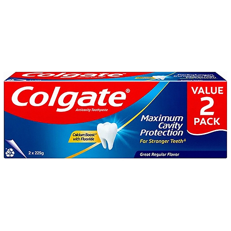 Colgate Icy Cool Mint Toothpaste 2x225g (Carton of 24)