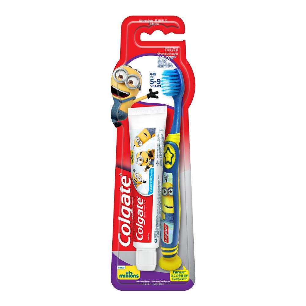 Colgate Kids Minion Multipack 5-9yo Toothbrush 1's + Toothpaste 40g