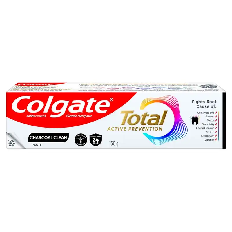 Colgate Total Charcoal Toothpaste 150g (Carton of 72)