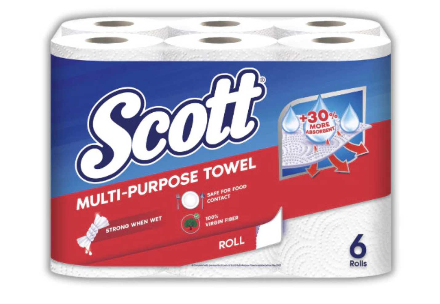 Scott Kitchen Towel - 6 Rolls (Carton of 4)