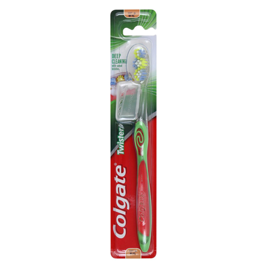 Colgate Twister Base M + Cap Toothbrush 1's