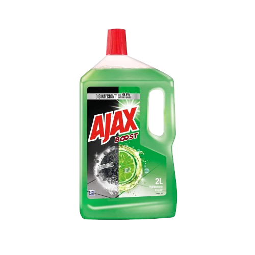 Ajax Boost Charcoal & Lime 2L (Carton of 6)