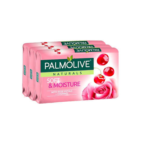 Palmolive Bar Soap Soft & Moisture Rose & Cherries 3x80g