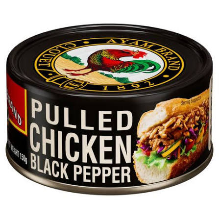 Ayam Pulled Chicken Black Pepper 150g (Carton of 24)