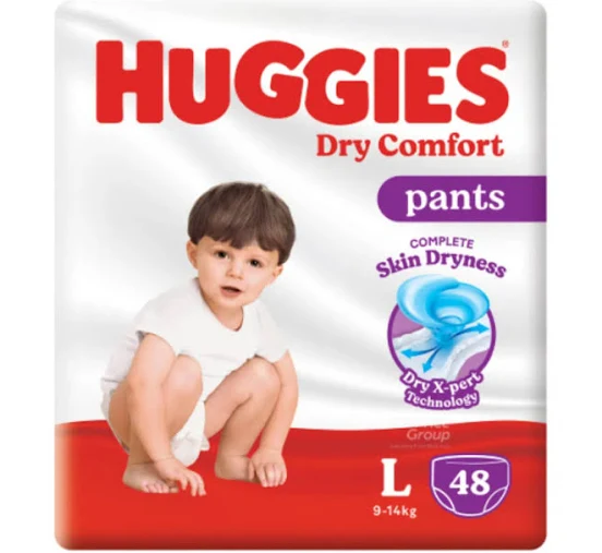 Huggies Dry Comfort Diaper Pants - L 48's