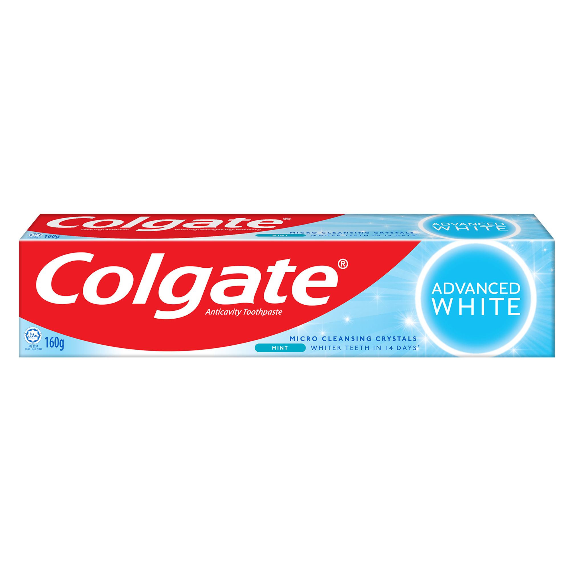 Colgate Advanced Whitening Toothpaste 160g (Carton of 72)