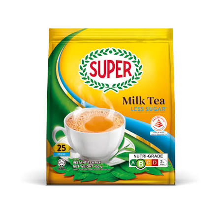 Super Milk Tea Less Sugar (18gx25s) (Carton of 24)