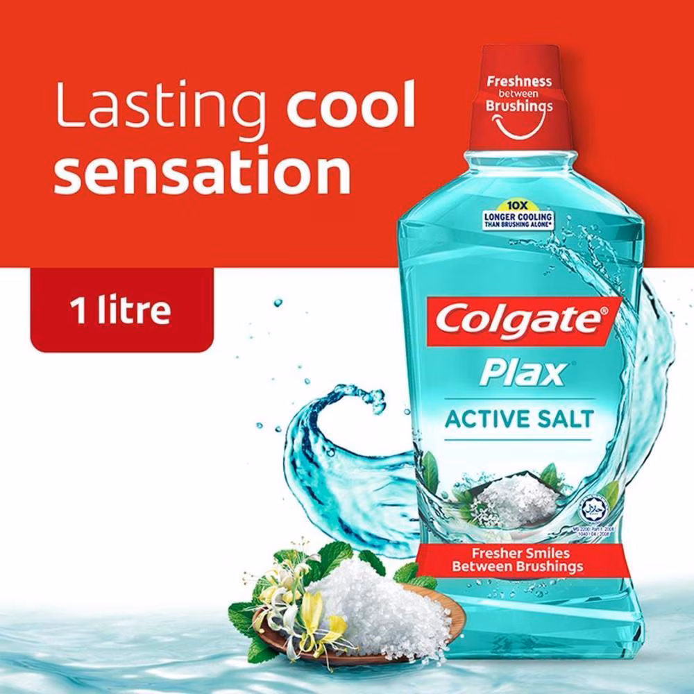 Colgate Mouthwash Plax Active Salt 1L