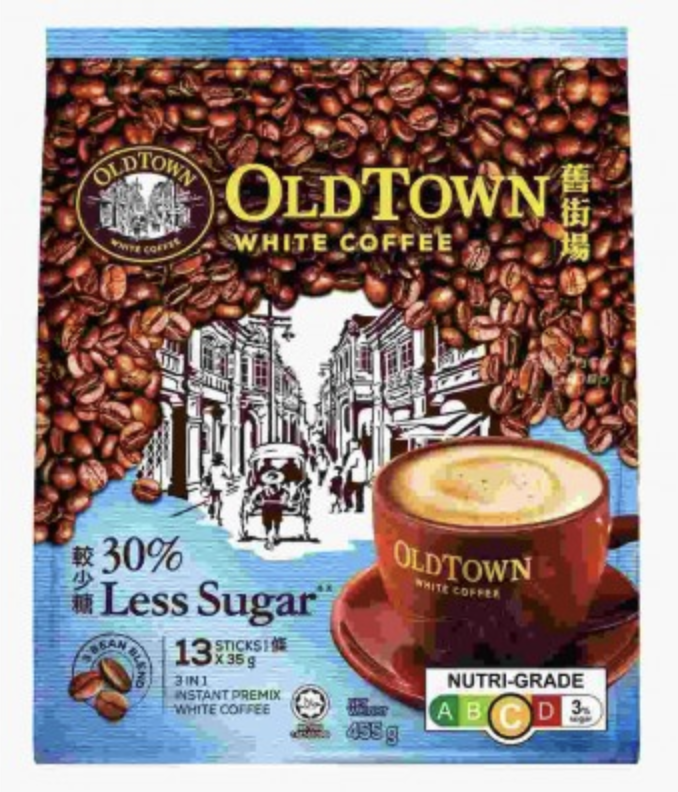 OldTown 3 in 1 White Coffee Less Sugar (35gx13+3s) (Carton of 20)