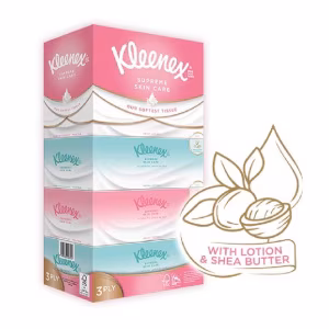 Kleenex 3Ply Silky Facial Tissue 80's (Carton of 10)