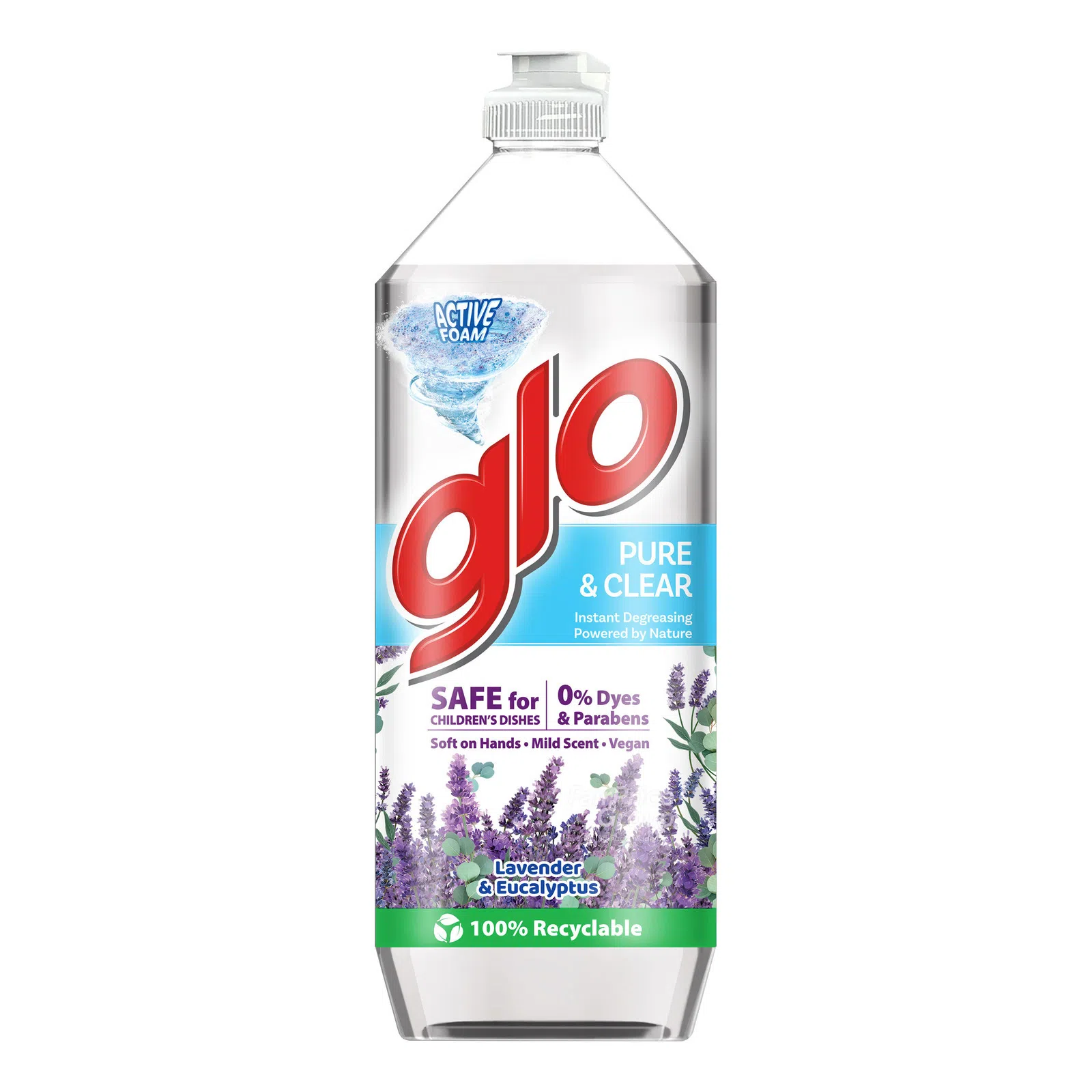 Glo Pure & Clear Lavender Dishwashing Liquid 800ml