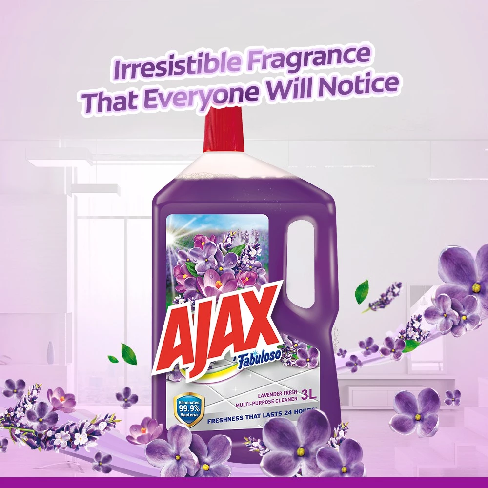 Ajax Fabuloso Lavender Fresh 3L (Carton of 4)