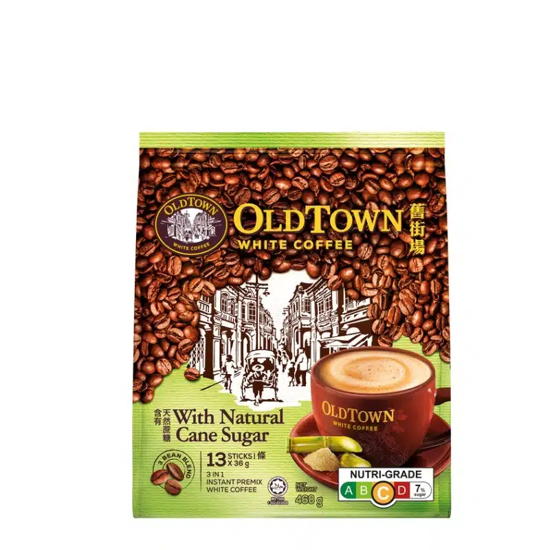 OldTown 3 in 1 White Coffee Cane Sugar (36gx13s) (Carton of 20)