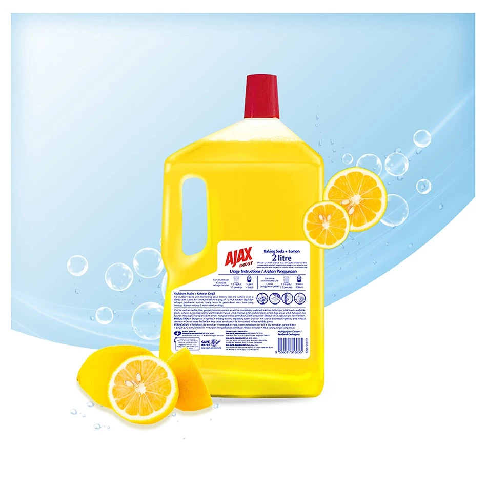 Ajax Boost Baking Soda & Lemon 3L (Carton of 4) photo 2